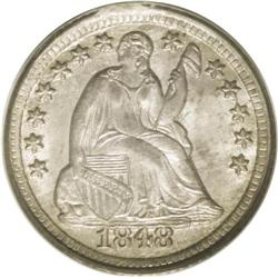 	1848-O H10C MS65 PCGS. V-6. Large O. This is attribute 1848-O