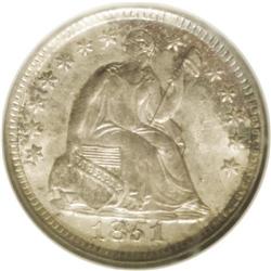 	1851-O H10C MS65 NGC. V-1. Two die pairings served for 1851-O