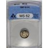 Image 1 : 	1867-S H10C MS62 ANACS. This better date half dime exh 1867-S