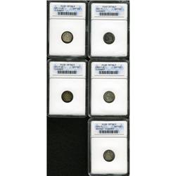 	1869-S H10C --Cleaned--ANACS, AU58 Details, subdued but 1869-S