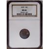 Image 1 : 	1875 10C MS66 NGC. Deeply patinated in autumn-brown an 1875