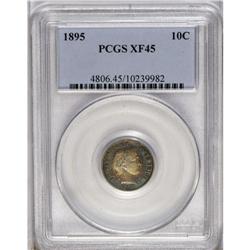 	1895 10C XF45 PCGS. A modestly circulated example of t 1895