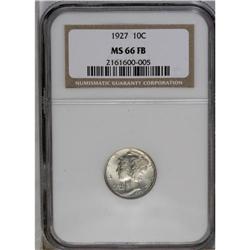 	1927 10C MS66 Full Bands NGC. Glowing luster shows thr 1927