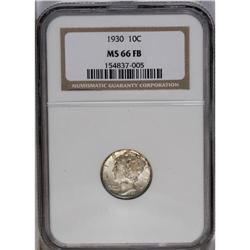 	1930 10C MS66 Full Bands NGC. Lustrous surfaces are em 1930