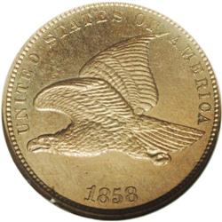 	1858 P1C Flying Eagle Cent, Judd-191, Pollock-233-234, 1858