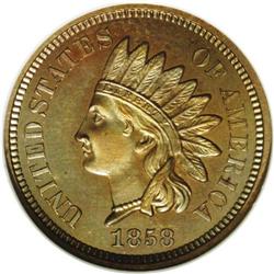 	1858 P1C Indian Cent, Judd-212, Pollock-263, R.4, PR64 1858
