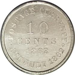 	1863 10C Ten Cents, Judd-327, Pollock-397, High R.6, P 1863