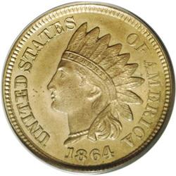 	1864 1C One Cent, Judd-356, Pollock-426, Low R.6, PR64 1864