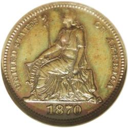 	1870 H10C Standard Silver Half Dime, Judd-811, Pollock 1870