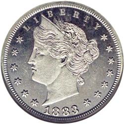 	1883 5C Liberty Head Five Cents, Judd-1714, Pollock-19 1883