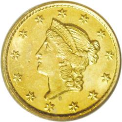 	1849-O G$1 MS63 PCGS. While the 1849 Philadelphia issu 1849-O