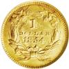 Image 2 : 	1854 G$1 Type Two MS62 NGC. Breen-6037, "Extremely Rar 1854