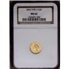 Image 3 : 	1854 G$1 Type Two MS62 NGC. Breen-6037, "Extremely Rar 1854