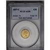 Image 3 : 	1857-C G$1 AU50 PCGS. Variety 10-L. This issue is know 1857-C