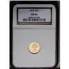 Image 3 : 	1879 G$1 MS66 NGC. Light, old clash marks are visible 1879