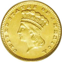 	1885 G$1 MS67 PCGS. At first glance, this Superb Gem l 1885