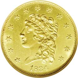 	1834 $2 1/2 Classic--Cleaned--ANACS. Unc Details, Net 1834