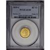 Image 3 : 	1839-C $2 1/2 AU55 PCGS. Recut Date. Winter 3-C, McClo 1839-C