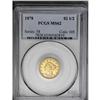 	1878 $2 1/2 MS62 PCGS. A lustrous medium yellow-gold p 1878
