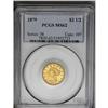 Image 1 : 	1879 $2 1/2 MS62 PCGS. A bright and well struck yellow 1879