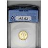 Image 1 : 	1904 $2 1/2 MS63 ANACS. Lustrous and frosty, the yello 1904