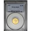 	1907 $2 1/2 MS62 PCGS. Deep olive-orange toning adorns 1907
