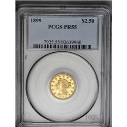 	1899 $2 1/2 PR55 PCGS.From The Jackson Hole Collection 1899