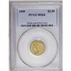 Image 3 : 	1909 $2 1/2 MS64 PCGS. Brilliant and well struck with 1909