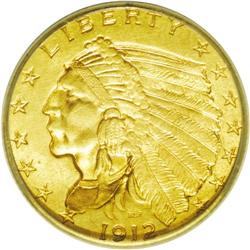 	1912 $2 1/2 MS65 ICG. A wonderful Gem with highly lust 1912