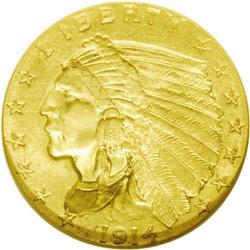 	1914 $2 1/2 MS 63 NGC. A Select specimen of the second 1914