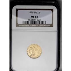 	1925-D $2 1/2 MS63 NGC. The most easily obtained D-min 1925-D