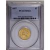 Image 3 : 	1857 $3 MS62 PCGS. One of the more available of the ea 1857