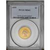 Image 3 : 	1859 $3 MS62 PCGS. Phenomenally attractive, prooflike 1859
