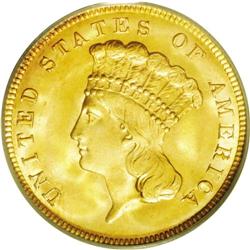 	1888 $3 MS66 PCGS. The 1888 is another low mintage ent 1888