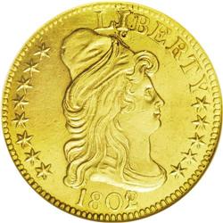 	1802/1 $5 --Damaged--ANACS. AU50 Details. Breen-6440, B 1802/1