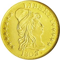 	1803/2 $5 --Cleaned--ANACS. AU55 Details. Breen-6441, B 1803/2