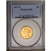 Image 3 : 	1857-D $5 AU55 PCGS. Variety 34-CC. Softly struck on L 1857-D