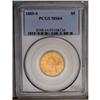 	1885-S $5 MS64 PCGS. An orange-gold near-Gem piece, ni 1885-S