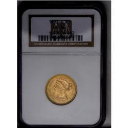 	1903-S $5 MS64 NGC. Crisply struck, with flashy luster 1903-S