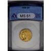 	1909 $5 MS61 ANACS. The deep yellow-gold luster is sli 1909
