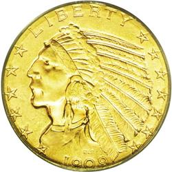 	1909-D $5 MS63 PCGS. This is considered to be the most 1909-D