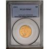 Image 1 : 	1911 $5 MS62 PCGS. A two-tone example with faint olive 1911