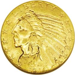 	1914-D $5 MS64 NGC. Similar in rarity to the 1911-S, t 1914-D