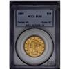 Image 1 : 	1868 $10 AU50 NGC. The present piece is one of just 10 1868