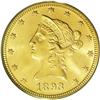 	1893 $10 MS65 PCGS. Frosty light yellow-gold with extr 1893