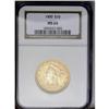 Image 3 : 	1900 $10 MS64 NGC. A lovely near-Gem with brilliant ye 1900