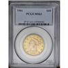 	1901 $10 MS63 PCGS. Lovely khaki-gold toning is distri 1901