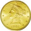 	1901-S $10 MS64 PCGS. A fully lustrous yellow-gold exa 1901-S