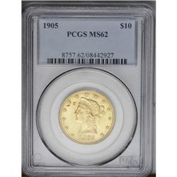 	1905 $10 MS62 PCGS.From The Jackson Hole Collection. 1905