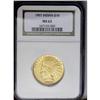 Image 1 : 	1907 $10 No Periods MS62 NGC. Smooth and glowing, with 1907
